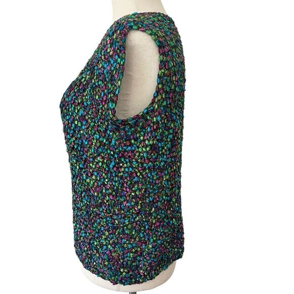 Y2K Colorful and Artsy Handmade Sleeveless Top/Small or Medium- see measurements - Picture 5 of 5